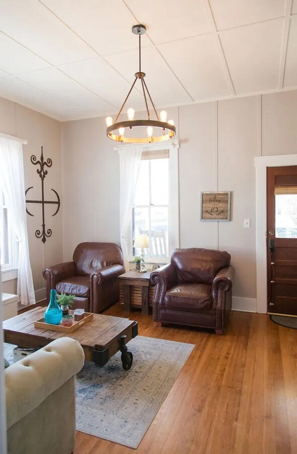 Untitled Living Room repaint and full house restoration on 504 w. creeks st. Fredericksburg, TX