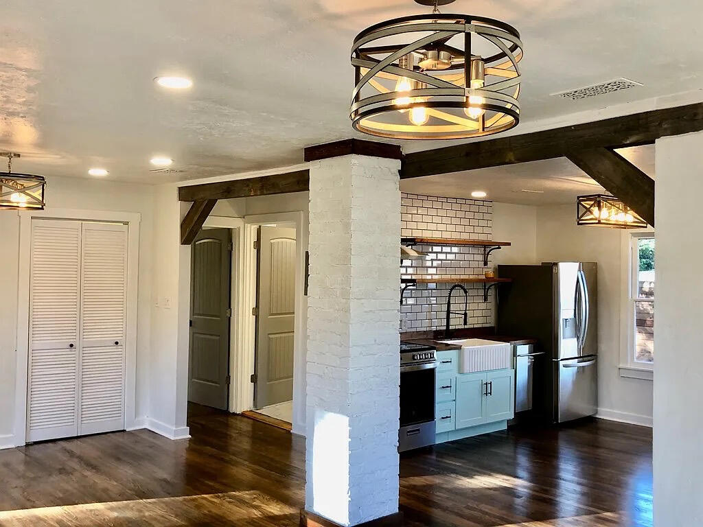Untitled Living room repaint, restoration project in the historic district of Fredericksburg, TX