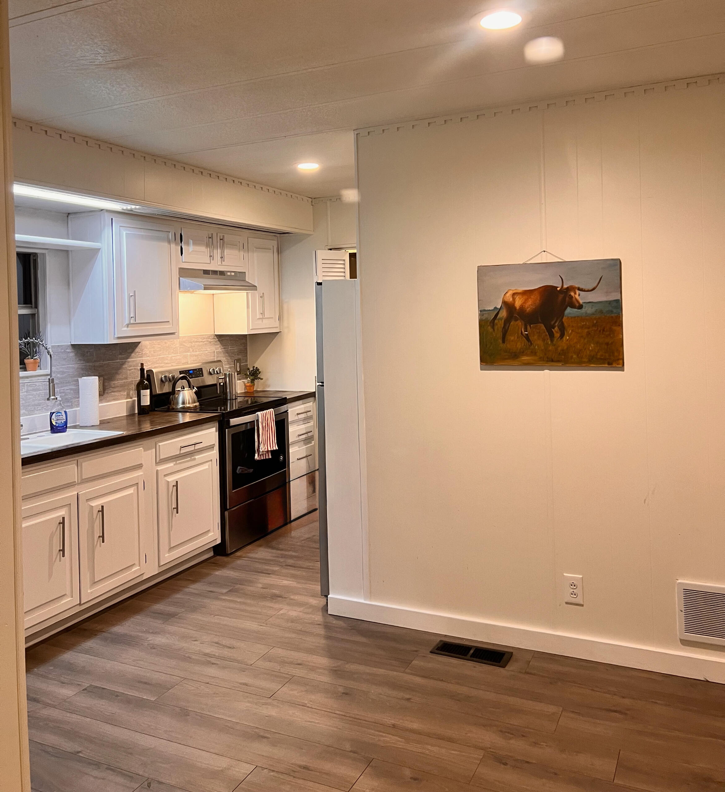 Entire interior home repaint, cabinet refinish, butcher block stain and seal